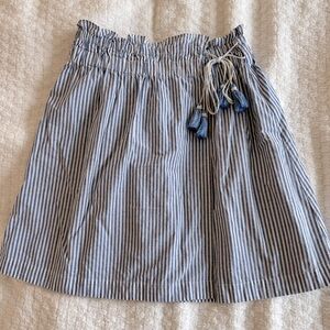 Club Monaco Striped Cotton Skirt